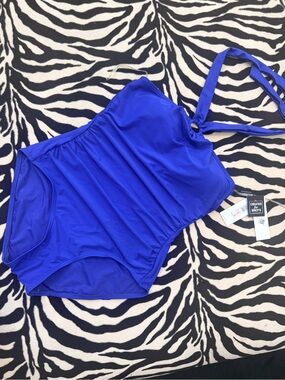 Calvin Klein Royal Blue One-Piece Swimsuit